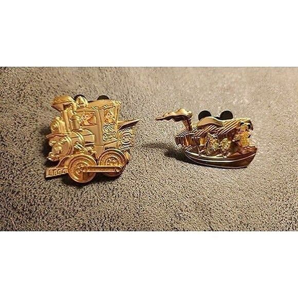 Disneyland 50th Anniversary Golden Vehicles Pins - Picture 2 of 8